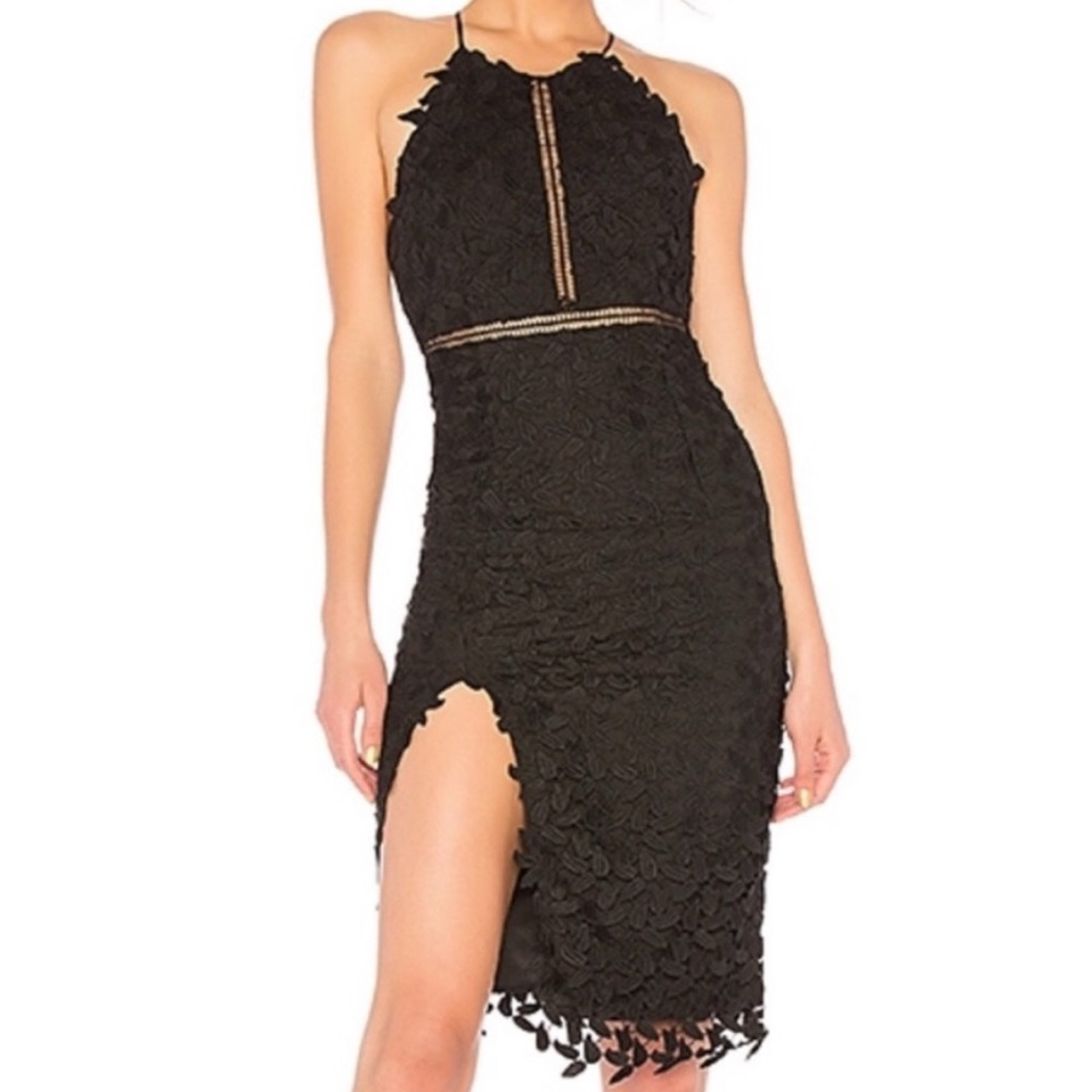 Bardot Tabytha Halter Dress in Black- size US4 / XS